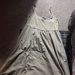 Tea green spaghetti strap dress